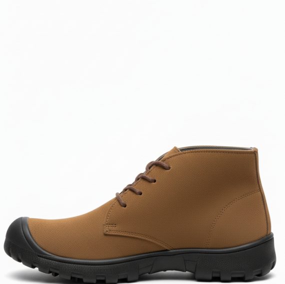 Calzado de seguridad en cuero nubuck repelente al agua, 100% libre de metal